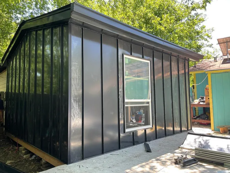 Black standing seam metal wall panels for Metal Roof Installation in Livermore